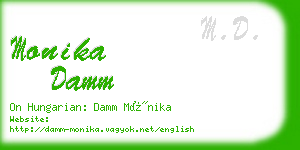 monika damm business card